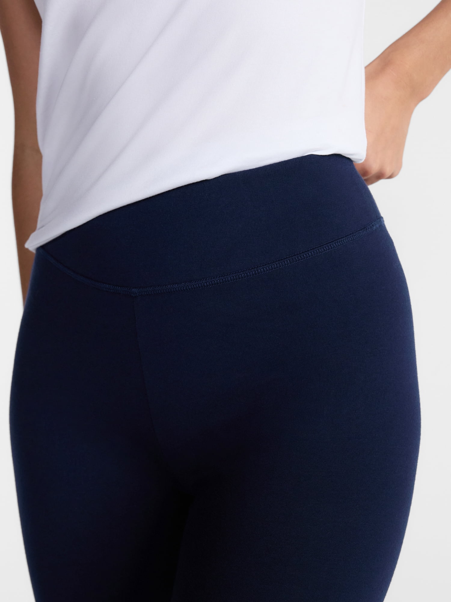 Time and Tru Women's Ankle Length Knit Leggings, 27" Inseam, XS-XXXL