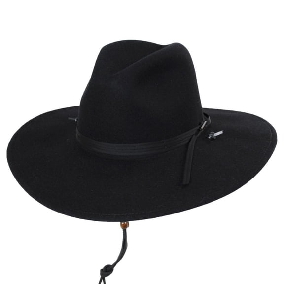 Holden Crushable Wool Felt Aussie Hat - S - Black