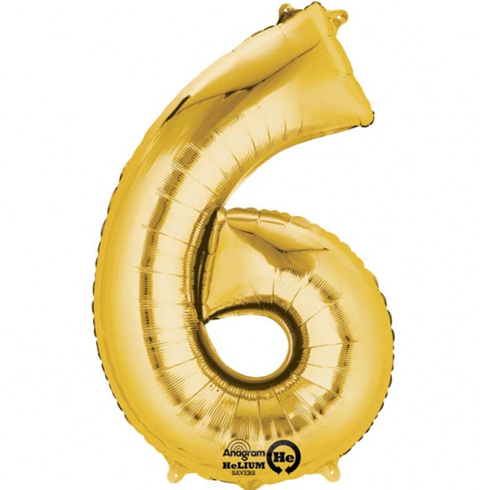 Unique 34" Jumbo Foil Balloon Number 5 Blue Sold Deflated 