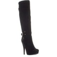 thumbnail image 2 of Guess Women's Destynn2 Fabric Almond Toe Over Knee Fashion Boots Black Size 5 M, 2 of 5