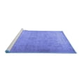 thumbnail image 2 of Ahgly Company Machine Washable Indoor Round Persian Blue Traditional Area Rugs, 7' Round, 2 of 4