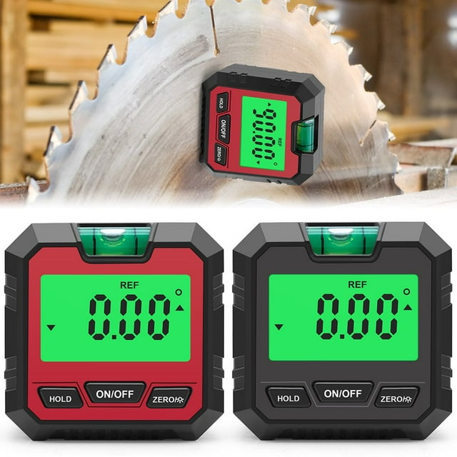 Electronic Digital Level Box Protractor High Accuracy Angle Finder Gauge 4x90°Measuring Range Level Inclinometer with Magnetic Base for Woodworking Car Repair Construction