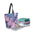 thumbnail image 2 of FORMRS Womens Canvas Tote Bag with Zipper Inner Pocket Shoulder Handbag, Watercolor Pink Marble Pattern, 2 of 7