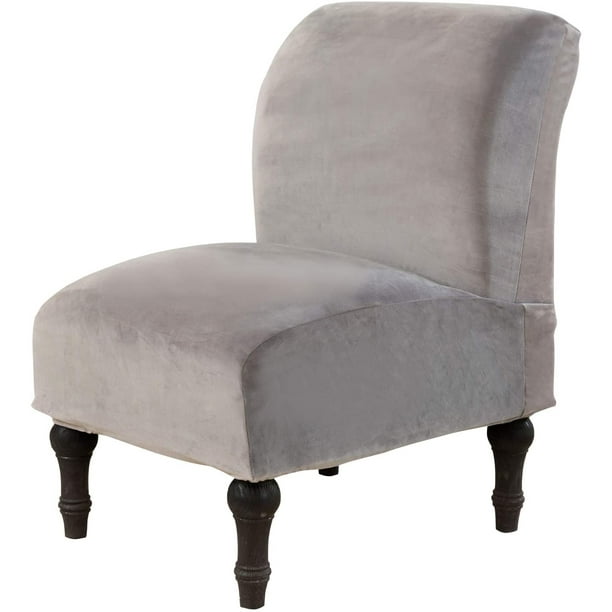Armless Accent Chair Cover, Stretch Armless Slipper Chair Slipcover