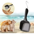 thumbnail image 5 of Cat Litter Shovel Reptile Glass Container Fine Sand Shovel Pet Poop Shovel Cat Shovel Small Sieve Shovel Cat Litter Shovel Pet Reptile Glass Container Bedding Garbage Cleaner Shovel Net Shovel (1 Piece, Black), 5 of 5