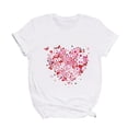 thumbnail image 4 of Pntutb mujeres bicicleta amor camiseta verano Casual tops coreano Harajuku estilo gráfico tops Pntutb Pntutb-2915, 4 of 9