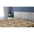 thumbnail image 5 of Ambesonne Floral Fitted Sheet, Flowers Roses Spring Season, Twin Size, Sage Green Apricot and Pink, 5 of 5