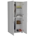 thumbnail image 7 of JERFIT White Modern Armoire Wardrobe Closet with Hanging Rods & Shelves, Freestanding Storage Cabinet Organizer for Bedroom, 7 of 7