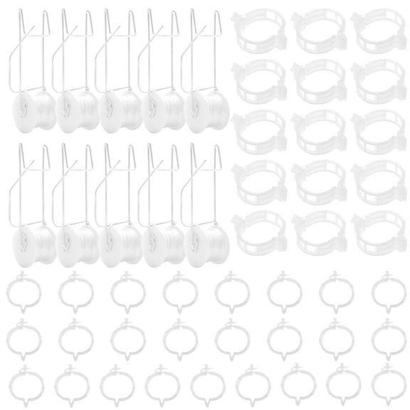 Sutowe Sturdy Tomato Roller Hooks With 15m Rope Versatile Strong Load Bearing Flower Vine Crop Trellis Kit for Greenhouse Balcony Terrace
