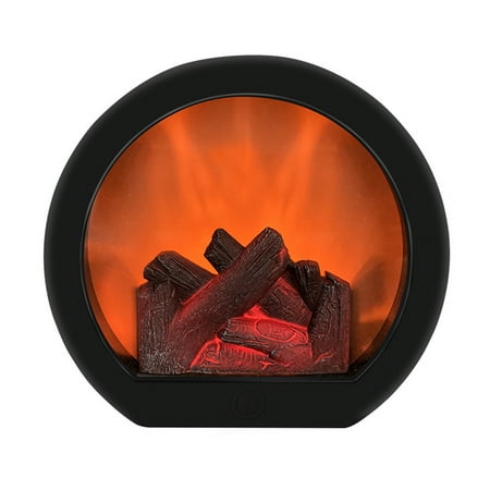 

Careslong Night light Simulation Fireplace Light Flameless Decorative LED Lantern