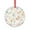 Pattern-1, variant on Farm Teal Daisy Floral Flowers And Butterfly on Country Wooden Crystal Glass Ornament Unique Home Decor Watercolor White Flower Print Light Blue Round Christmas Ornament