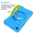 thumbnail image 3 of Dteck Shockproof Case For Samsung Galaxy Tab A 8.0 2019 Model SM-T290 T295 w/ PET Screen Cover, 3 Layer Full-Body Hybrid Rugged Protection Case 360 Degree Rotating Kickstand Handle Cover, Blue/Green, 3 of 8