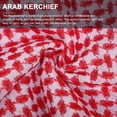 thumbnail image 2 of Minkissy 1Set Red Polyester Daily Wear Arab Scarves Men Arab Headscarf Traditional Arab Style for Outdoor Activities, 2 of 5