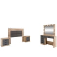 thumbnail image 2 of Recamara Matrimonial Kessa Muebles Andrea 5 Piezas Roble, 2 of 22