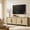 Light Oak, variant on Vintagearth 65" Rattan TV Stand for 75 Inch TV, FSC‑Certified 1.18" Thick Wood Media Console, 4‑Door Curved Entertainment Center Storage Cabinet for Living Room, Natural Oak