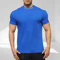 thumbnail image 2 of 3 Pack T Shirts for Men Clothes for Men Men's Crewneck Bodybuilding Gym Tees Short Sleeve Slim Fit Muscle T-Shirts Workout Athletic Fitness T-Shirt Tops, 2 of 5