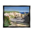 thumbnail image 2 of Stupell Industries Relaxing Waterfront Boardwalk Beach Chairs Summer Scene Painting Luster Gray Floating Framed Canvas Print Wall Art, Design by Tom Mielko, 2 of 5