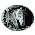 thumbnail image 1 of 5 Hebillas de Cinturón de Plata Con Cabeza de Caballo Grabada Antigua Sunnimix Vaquero Occidental, 1 of 8