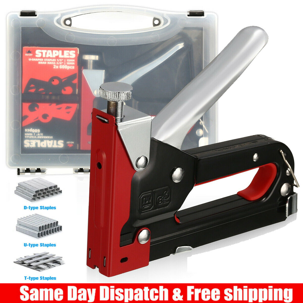 Heavy Duty Upholstery Hand Stapler 6'' Desktop Manual Paper Binder Supplies