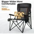 thumbnail image 5 of Heavy Duty High Back Camping Chairs with Cup Holder Oversized Folding Chair Outdoor Chair with Headrest,Lawn with, 5 of 7