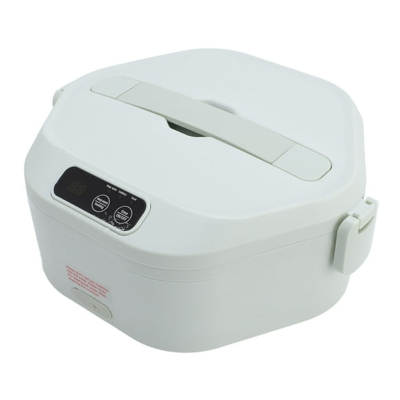 Innovative Design Easy to Heat Food Anytime Anywhere Electric Lunch Box Heater with Porcelain Interior Cordless Battery Powered Portable Food Timer Heater