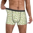 thumbnail image 2 of Salouo Daisies Flowers Print Men's Boxer Briefs,Breathable Underwear Elastic Waistband Briefs for Men -XX-Large, 2 of 8
