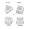 thumbnail image 5 of Mini moldes de silicona for pendientes, 4 formas: cubo, gatito, triángulo y más for hacer joyas de bricolaje, 5 of 5