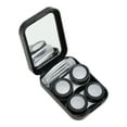 thumbnail image 2 of Unique Bargains 1 Set Contact Lens Case Flowers Rectangular Lens Storage Case Black, 2 of 5