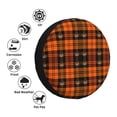 thumbnail image 4 of Goofa Halloween Tartan Plaid Pattern Universal Tire Cover for Jeep, SUV, Truck, and Trailer – Waterproof, UV-Resistant,Easy to Install, Fits 14"-17" Tires-14 inch, 4 of 6
