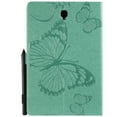 thumbnail image 3 of Galaxy Tab S4 10.5-inch 2018 SM-T830/T835 Case,Allytech Embossed with Butterfly Series Folio Stand Wallet Case with Cards/Cash Holder for Samsung Galaxy Tab S4 10.5-inch 2018 Release Tablet, Green, 3 of 7