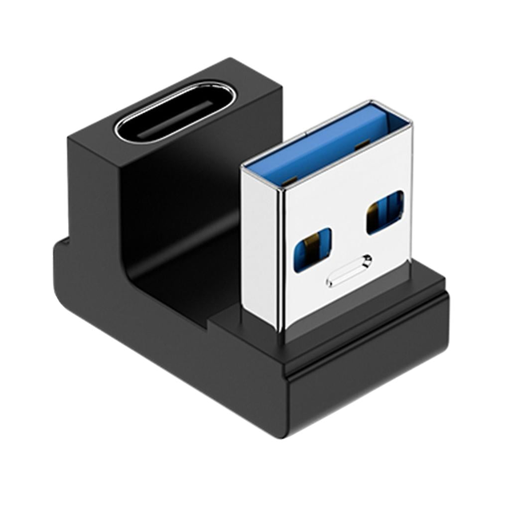 Adaptador De Extensión USB 3.0 De ángulo Recto Tipo A Macho A Hembra De 90 Grados