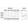 thumbnail image 4 of Smart Toilet,Off-seat Auto Flush,Heated Seat,Warm Wash, Warm Dryer, Tankless Bidet Toilet for Bathrooms, 4 of 10