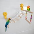 thumbnail image 3 of TINYSOME Suction Cup Bird Parrots Stand Branch Perch Rod Stand Conure Lovebirds, 3 of 9