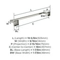 thumbnail image 3 of Amerock Appoint Polished Nickel 18 inch (457mm) Towel Bar, 3 of 5