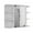 White, variant on Roma Mirrored Medicine Cabinet, Six External Shelves, Three Inerior Shelves