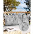 thumbnail image 2 of Pack of 2 Outdoor Pillow Covers, Grey Trees Forest Impressionist Oil Painting Art Waterproof Square Throw Pillowcase Cushion Decorative Pillow Covers for Couch Patio Tent, 20x12 in, 2 of 6