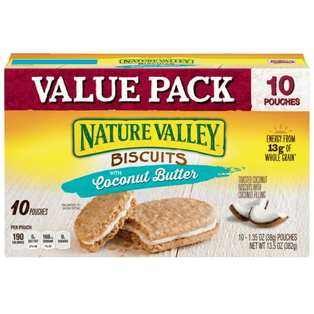 - Nature Valley Toasted Coconut Biscuits with Coconut Filling 10 Count