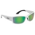 thumbnail image 2 of Flying Fisherman  7717WSB Razor Polarized Sunglasses, Matte White Frames, Smoke-blue Mirror Lenses, 2 of 2