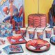 thumbnail image 5 of Juego de vajilla roja de Spiderman para fiesta de cumpleaños, vasos de papel, platos, mantel, telón de fondo, globos con números, Baby Shower para niños, 5 of 5