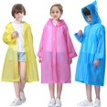 thumbnail image 1 of Imperméable Longueur 110cm * 55cm, [3 pack] Imperméable Réutilisable en EVA Unisexe avec Capuche pour Hommes et Femmes, 1 of 5