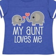 thumbnail image 4 of Inktastic My Aunt Loves Me Niece Nephew Elephant Boys or Girls Toddler T-Shirt, 4 of 5