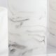 thumbnail image 3 of Dispensador de jabón de manos, dispensador de jabón de contenedor de aceite esencial de champú recargable de resina veteada en forma de cilindro para baño, cocina (270 ml/blanco), 3 of 4