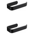 thumbnail image 2 of Guardoinrt Paper Holder Acrylic Bathroom Self-adhesive Organizer Rack Punchless Hanger with Stickers Household Modern Roll Black 2Set, 2 of 6