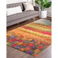 thumbnail image 2 of Unique Loom Estrella Modern Fields Area Rug 5' x 8' Rectangle Multi/Green, 2 of 2