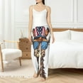 thumbnail image 4 of Balery American Giraffe Style Pantalones de pijama para mujer, pijamas ultraligeros, pantalones de estar por casa-X-Large, 4 of 6