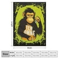 thumbnail image 4 of ARISTURING Monkey Blanket Super Soft Cozy Monkey Banana Throw Blankets Lightweight Animal Plush Bedding Monkey Stuff Blanket Gifts for Men Women Kids Girls Boys Bed Decor, 4 of 6