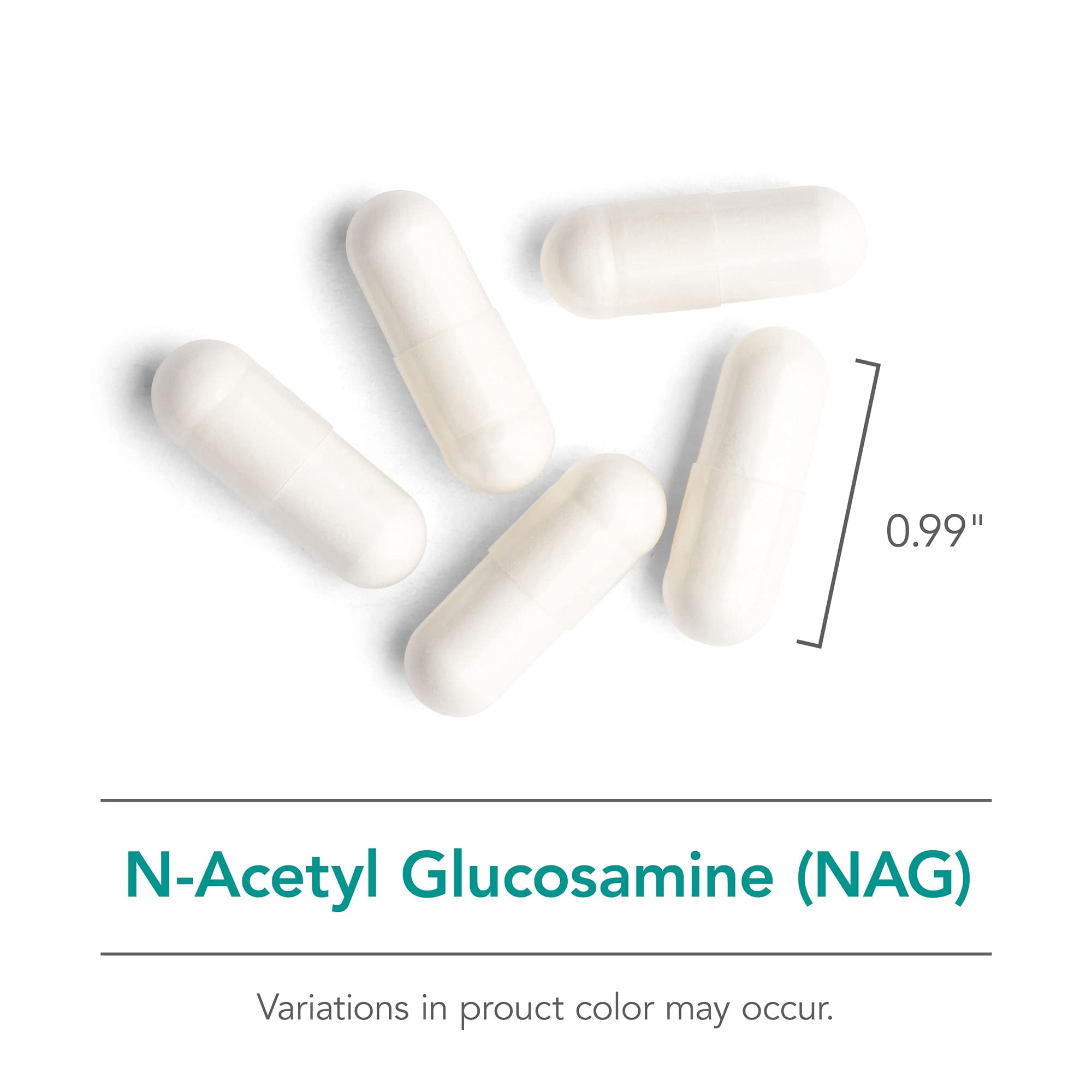 NutriCology N-Acetyl Glucosamine 500 mg - NAG Supplement Capsules - Connective Tissue & Gut Support - Vegan & Hypoallergenic - 90 Servings - 90 Capsules