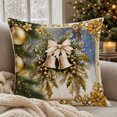 thumbnail image 5 of Zznnkj Christmas Throw Pillow Covers, 18 x 18 Inch, Soft Comfortable Linen Pillowcases for Sofa Bedroom Couch Winter Holiday Party Home Decor, 5 of 7