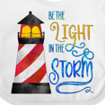 thumbnail image 4 of Inktastic Be the Light in the Storm Lighthouse Boys or Girls Baby Bib, 4 of 4