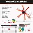 thumbnail image 3 of Morinoli 26 Feet Chimney Sweep Kit with Chrome Button Locking System, 8 Flexible Rods, Brush and Cleaning Tools, 3 of 7